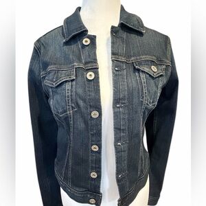 Adriano Goldschmied (AG)‎ Robyn Denim Jacket Dark Wash Women's Size Small